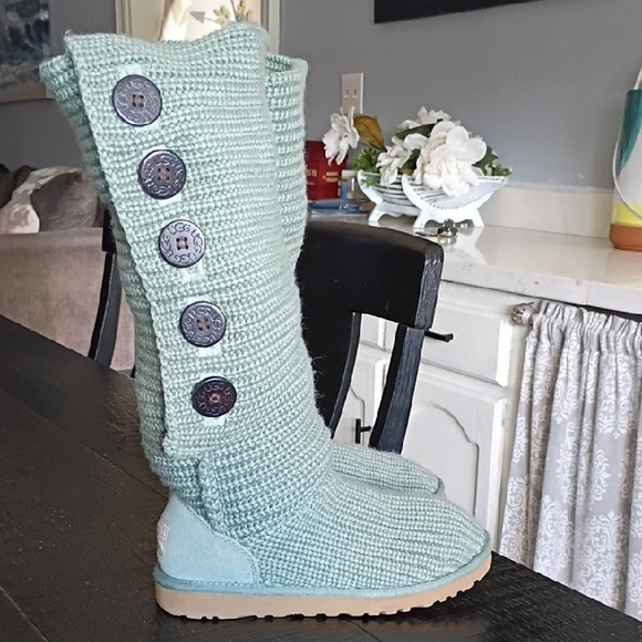 UGG CARDY KNIT TALL BOOTS WOMEN'S - Picture 1 of 7